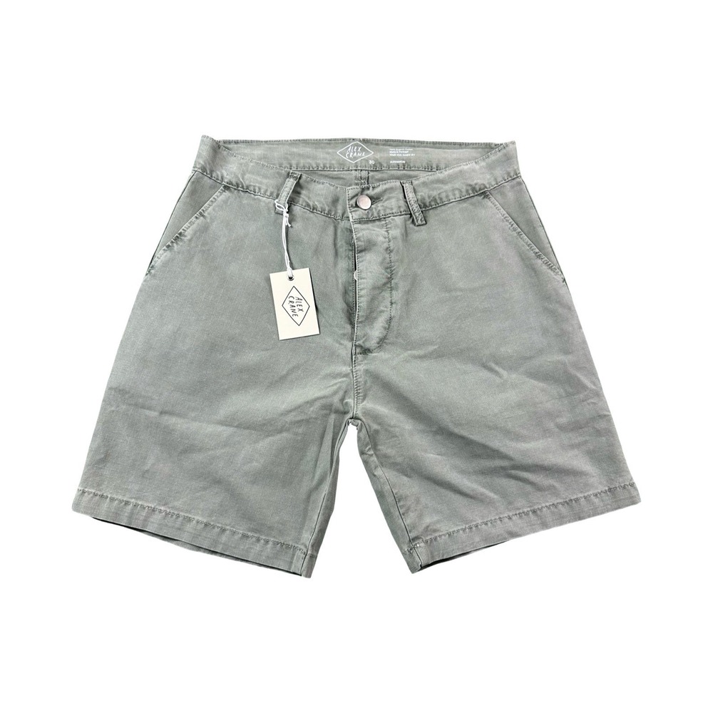 Alex Crane Green Organic Cotton Utility Button Fly Mens Short Size 30 NWT